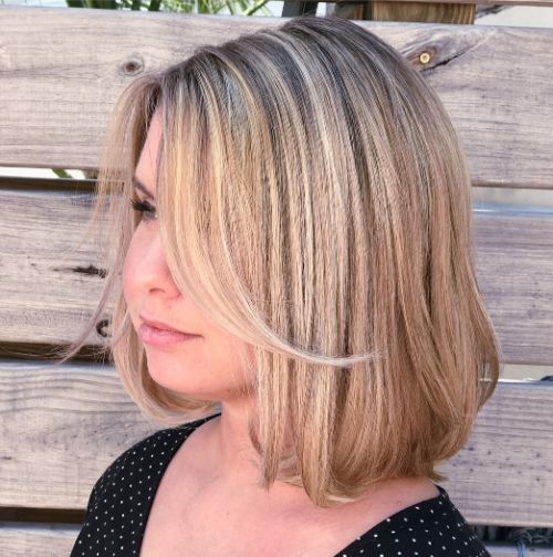 Modern Bronde Bob Hairstyle