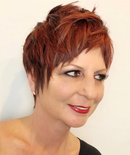 Over 50 Messy Pixie Cut for Round Faces