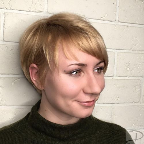Pixie for Fine Hair and a Round Face