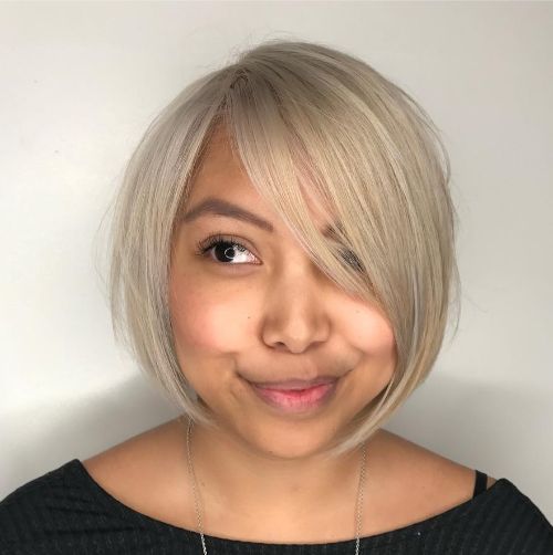 Short A-Line Bob for a Round Face