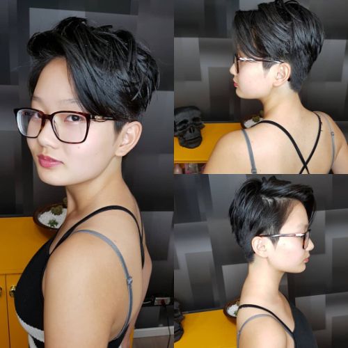 Face for round chubby pixie cut 50 Ideal