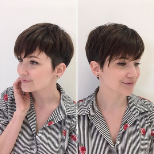 Undercut Pixie for a Round Face