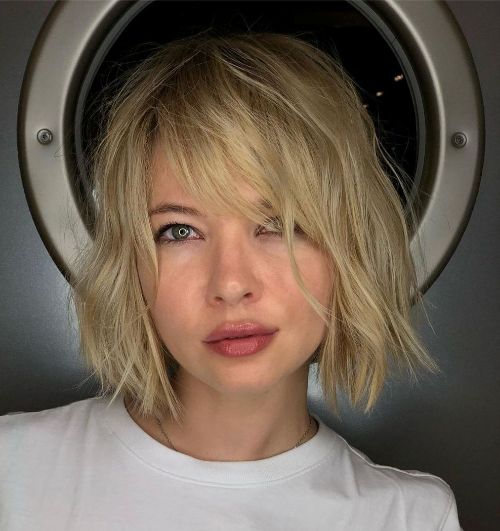 Messy Bob Haircuts for Fine Hair and a Round Face