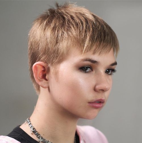 Short Pixie Cuts for Round Faces and Straight Hair