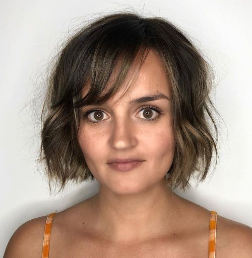 Shaggy Jaw-Length Bob with Bangs