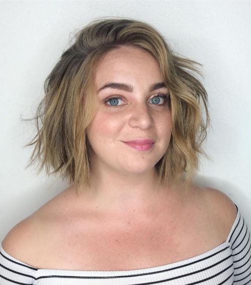 Choppy Bob for Round Face Shape