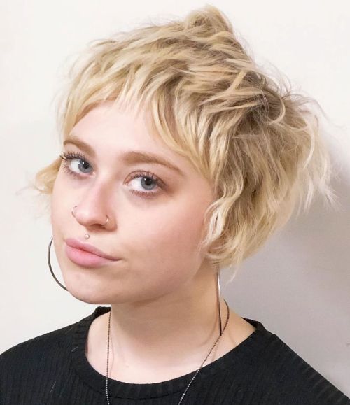 Messy Pixie with Choppy Textured Bangs