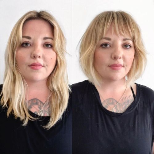 Best Bob Haircut with Bangs for a Round Face